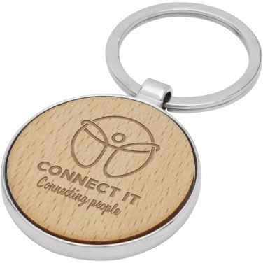 Logotrade advertising product image of: Moreno beech wood round keychain