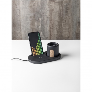 Logo trade advertising product photo of: Klip 5W wireless charging desk organizer