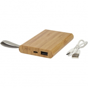 Logotrade advertising product image of: Tulda 5000 mAh bamboo power bank
