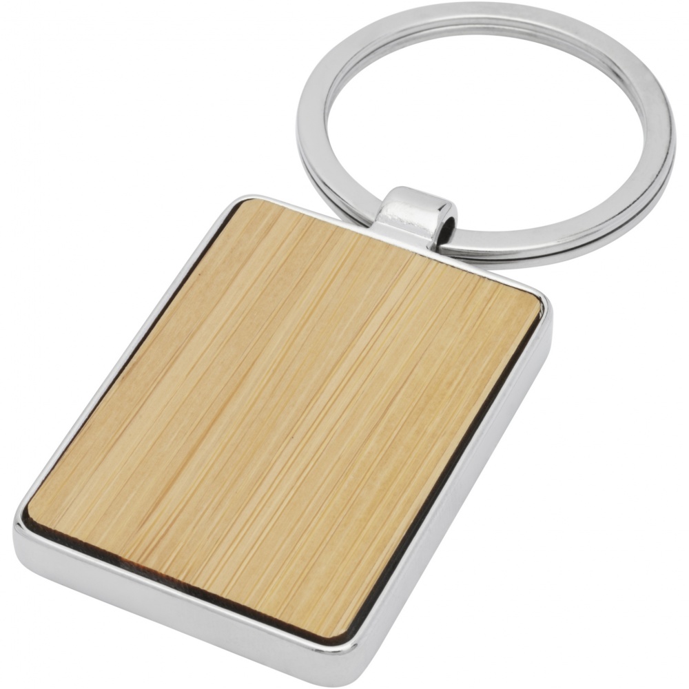 Logotrade promotional gifts photo of: Neta bamboo rectangular keychain