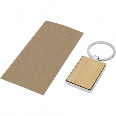 Logotrade advertising products photo of: Neta bamboo rectangular keychain
