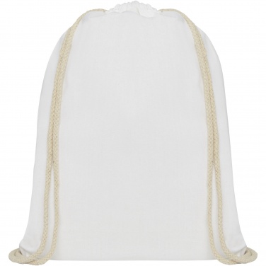 Logo trade advertising products picture of: Oregon 140 g/m² cotton drawstring bag 5L