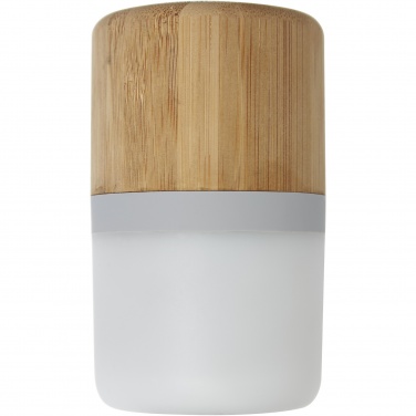 Logo trade promotional gift photo of: Aurea bamboo Bluetooth® speaker with light 