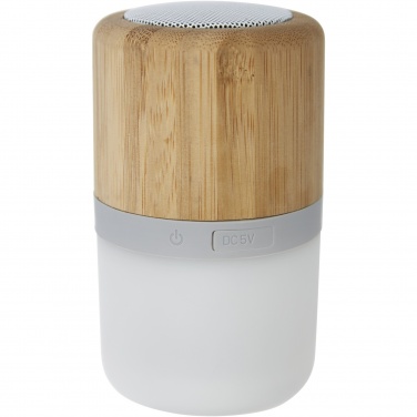 Logo trade advertising products picture of: Aurea bamboo Bluetooth® speaker with light 