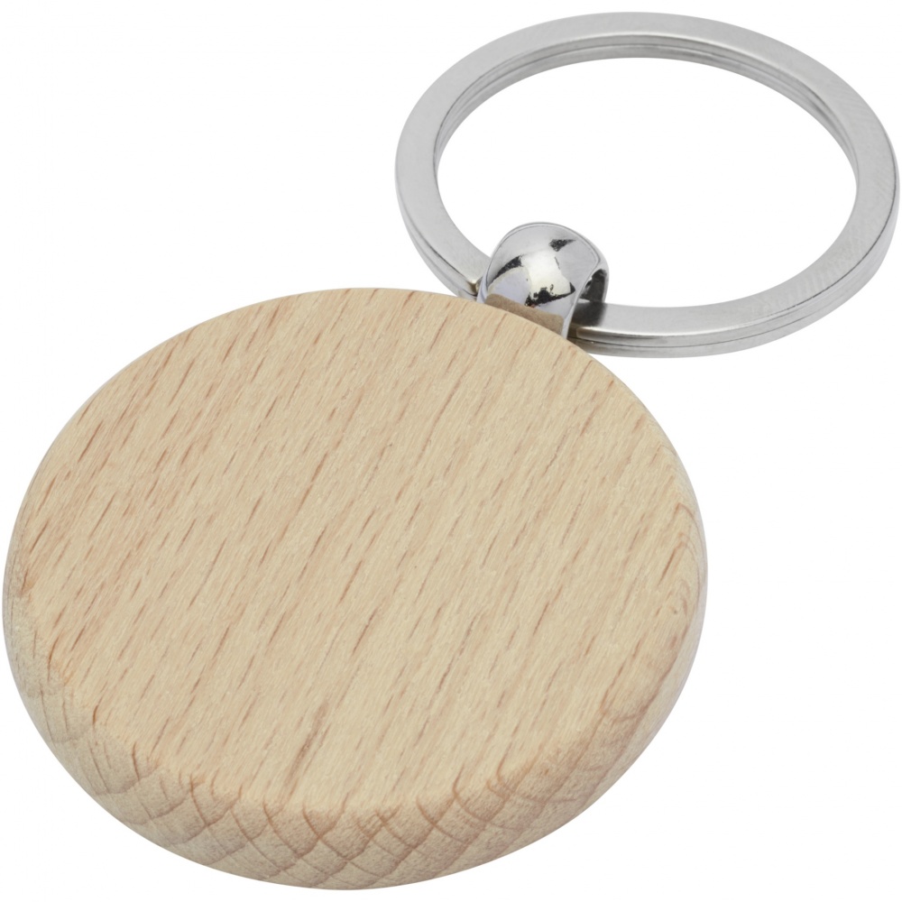 Logotrade advertising products photo of: Giovanni beech wood round keychain