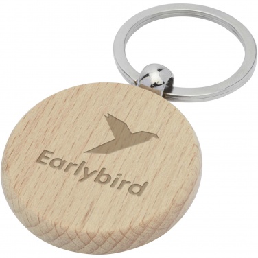 Logotrade promotional giveaways photo of: Giovanni beech wood round keychain
