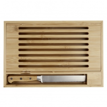 Logo trade promotional merchandise image of: Pao bamboo cutting board with knife