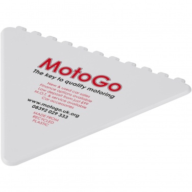 Logo trade promotional giveaways image of: Frosty triangular recycled plastic ice scraper