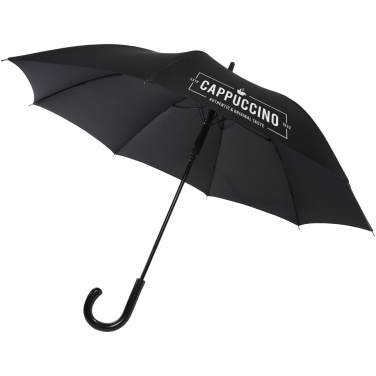 Logo trade promotional merchandise photo of: Fontana 23" auto open umbrella with carbon look and crooked handle