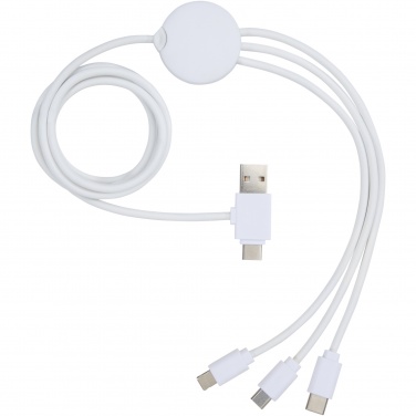 Logo trade business gift photo of: Pure 5-in-1 charging cable with antibacterial additive