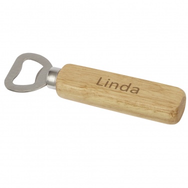 Logotrade promotional merchandise image of: Brama wooden bottle opener