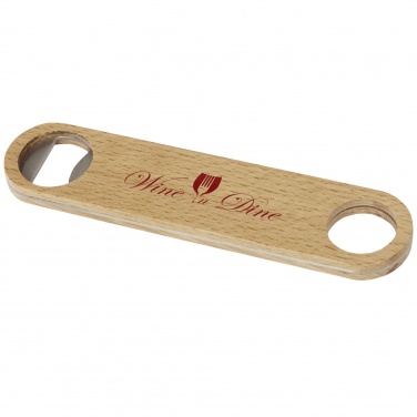 Logo trade promotional merchandise image of: Origina wooden bottle opener