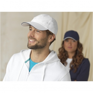 Logotrade corporate gift picture of: Morion 6 panel GRS recycled cool fit sandwich cap