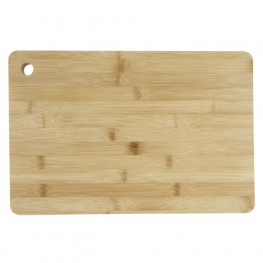 Logo trade promotional giveaways image of: Harp bamboo cutting board