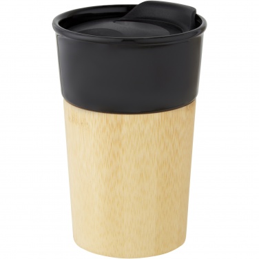 Logotrade corporate gift picture of: Pereira 320 ml porcelain mug with bamboo outer wall