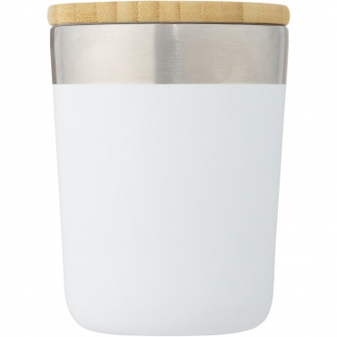 Logo trade promotional product photo of: Lagan 300 ml stainless steel tumbler with bamboo lid