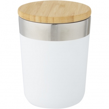 Logotrade promotional product image of: Lagan 300 ml stainless steel tumbler with bamboo lid