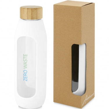 Logotrade promotional giveaway picture of: Tidan 600 ml borosilicate glass bottle with silicone grip
