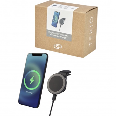 Logotrade promotional item image of: Magclick 10W wireless magnetic car charger
