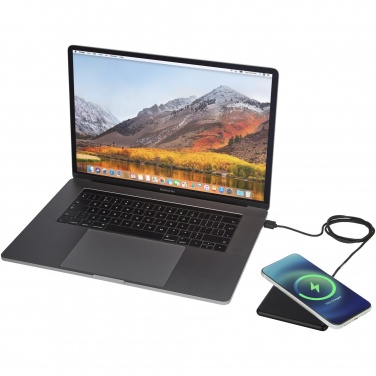 Logotrade corporate gift image of: Loop 10W recycled plastic wireless charging pad