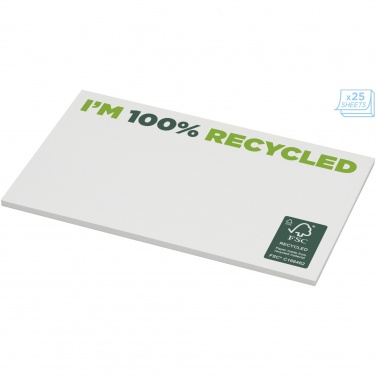 Logo trade promotional gifts image of: Sticky-Mate® recycled sticky notes 127 x 75 mm