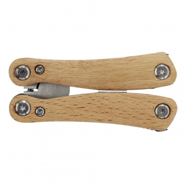 Logo trade business gifts image of: Anderson 12-function medium wooden multi-tool
