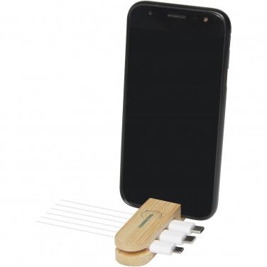 Logotrade promotional item picture of: Edulis bamboo cable manager 