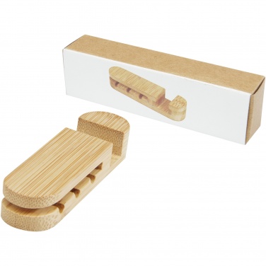 Logotrade promotional gift image of: Edulis bamboo cable manager 