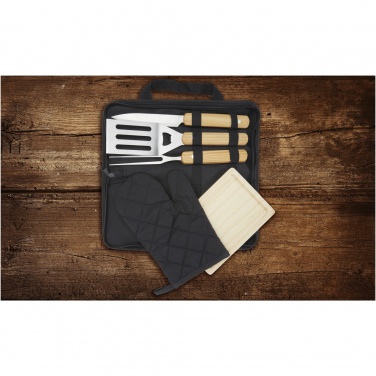Logo trade promotional products image of: Gratar 5-piece BBQ set