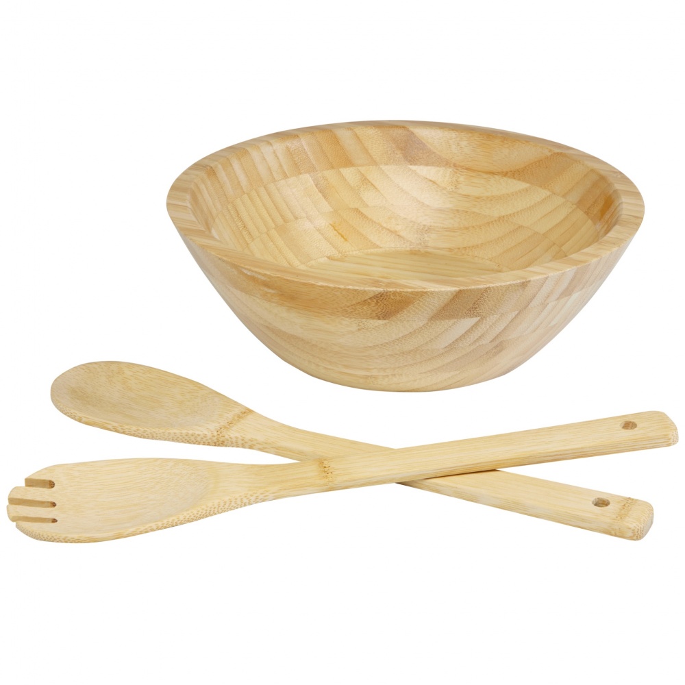 Logotrade promotional product image of: Argulls bamboo salad bowl and tools