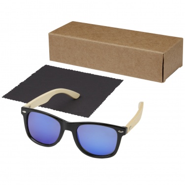 Logotrade promotional products photo of: Taiyō rPET/bamboo mirrored polarized sunglasses in gift box