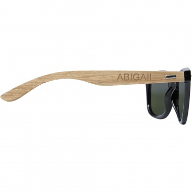Logotrade promotional giveaway picture of: Hiru rPET/wood mirrored polarized sunglasses in gift box