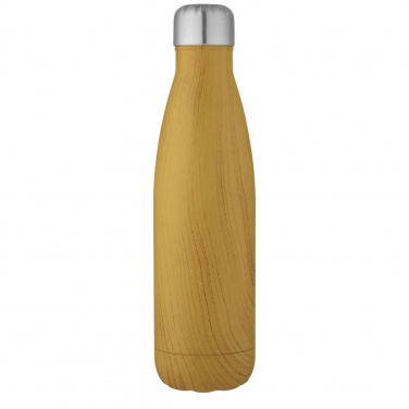 Logo trade corporate gifts picture of: Cove 500 ml vacuum insulated stainless steel bottle with wood print