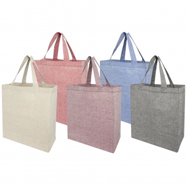 Logo trade promotional product photo of: Pheebs 150 g/m² recycled gusset tote bag 13L