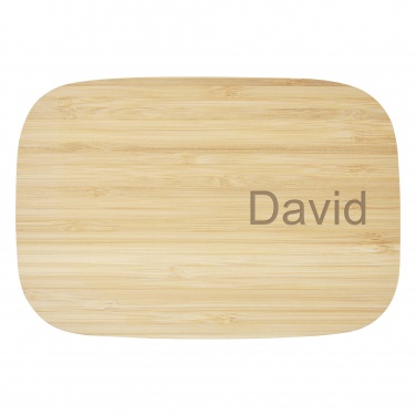 Logotrade promotional item picture of: Tite stainless steel lunch box with bamboo lid
