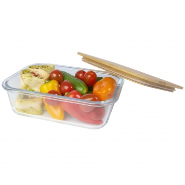 Logotrade promotional merchandise picture of: Roby glass lunch box with bamboo lid