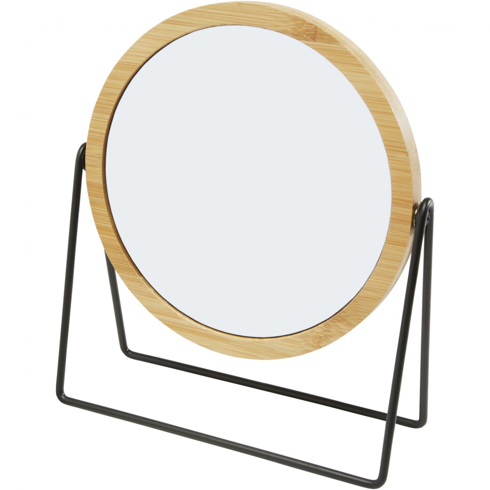 Logo trade promotional giveaways picture of: Hyrra bamboo standing mirror