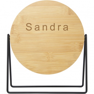 Logo trade promotional items image of: Hyrra bamboo standing mirror