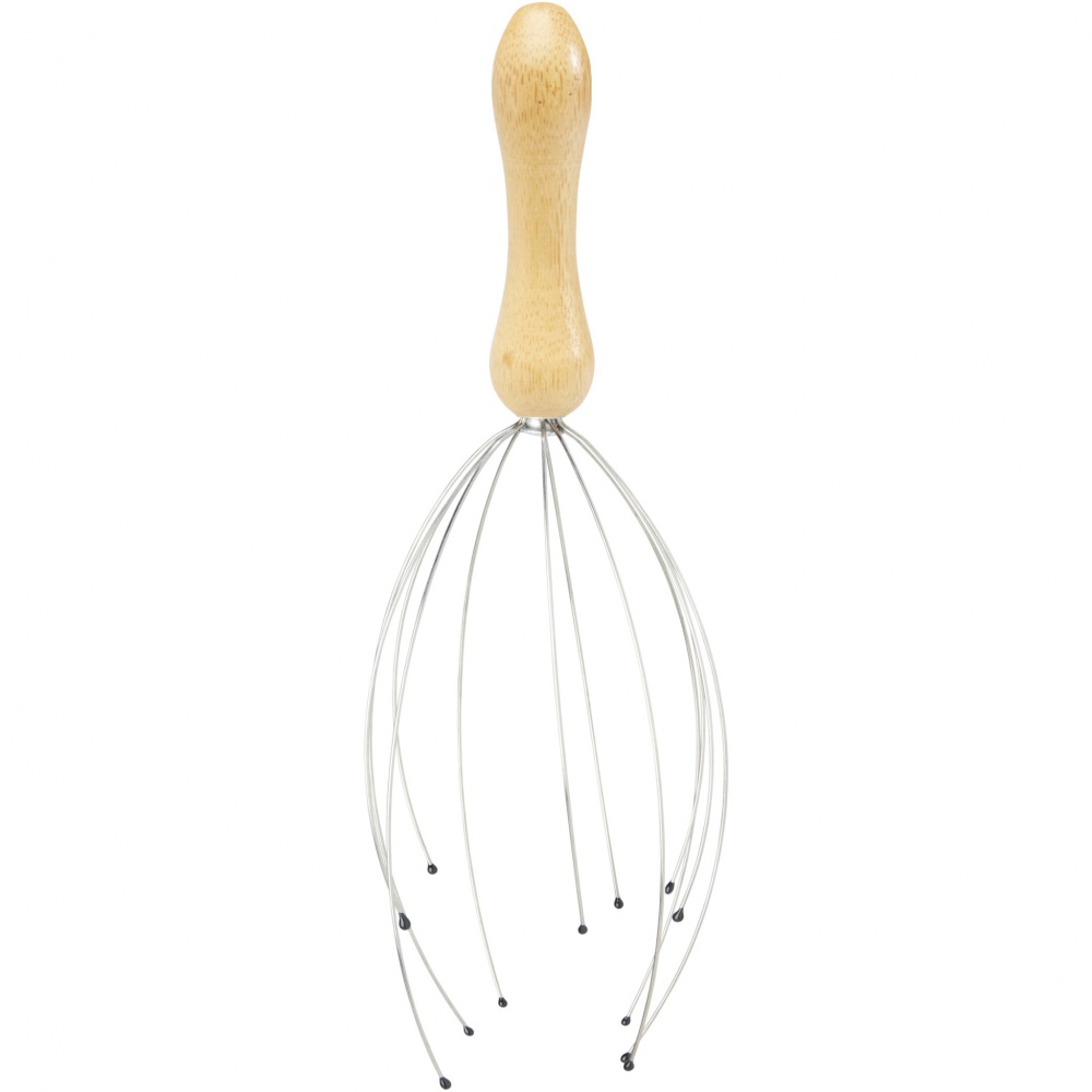 Logotrade corporate gift image of: Hator bamboo head massager