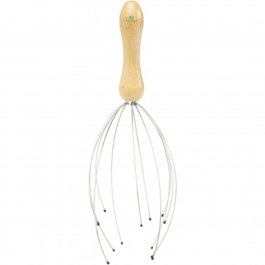 Logo trade advertising products picture of: Hator bamboo head massager