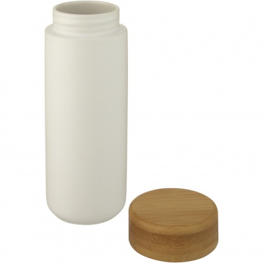 Logo trade promotional products image of: Lumi 300 ml ceramic tumbler with bamboo lid