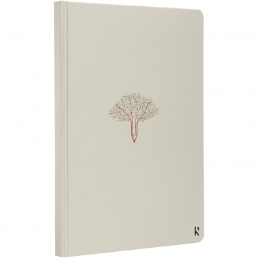 Logotrade promotional giveaways photo of: Karst® A5 stone paper hardcover notebook - lined