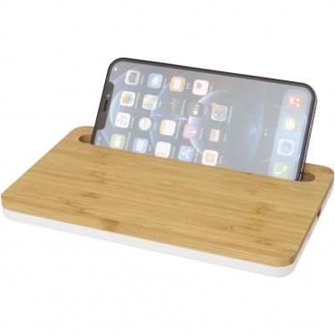 Logo trade promotional giveaways picture of: Medake 10W bamboo wireless charger