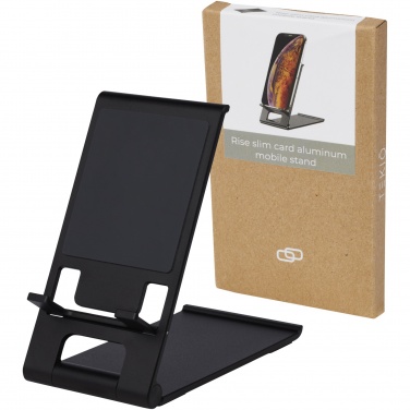 Logo trade promotional products image of: Rise slim aluminium phone stand