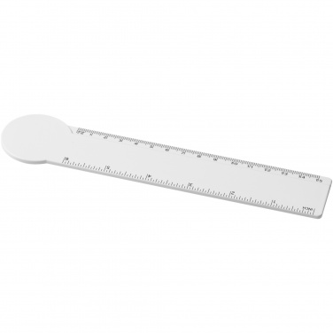 Logo trade corporate gifts image of: Tait 15 cm circle-shaped recycled plastic ruler 