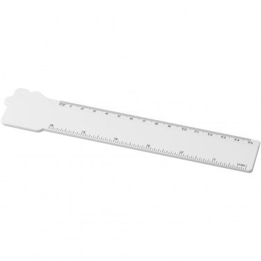 Logotrade promotional merchandise photo of: Tait 15 cm house-shaped recycled plastic ruler
