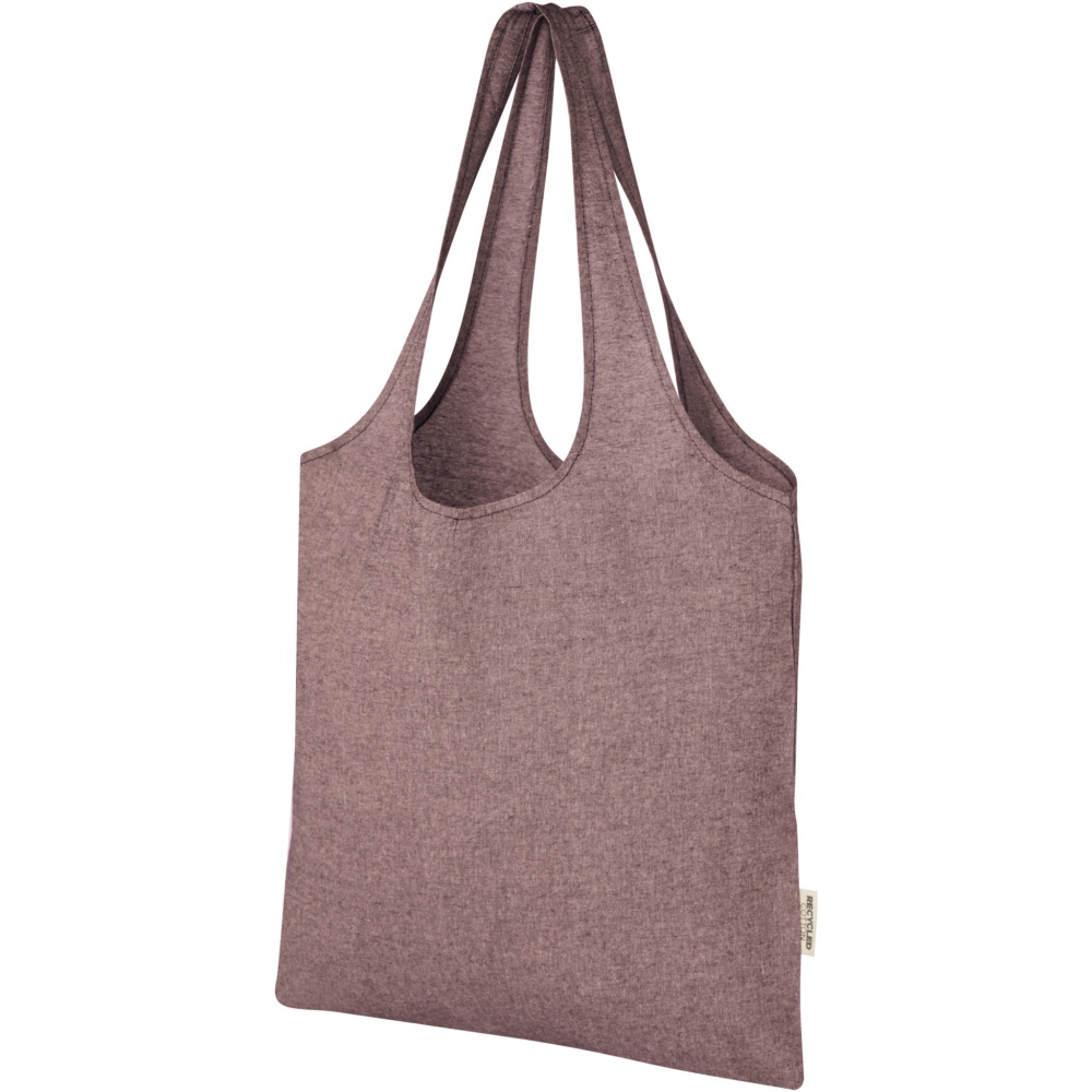Logotrade advertising product image of: Pheebs 150 g/m² recycled cotton trendy tote bag 7L