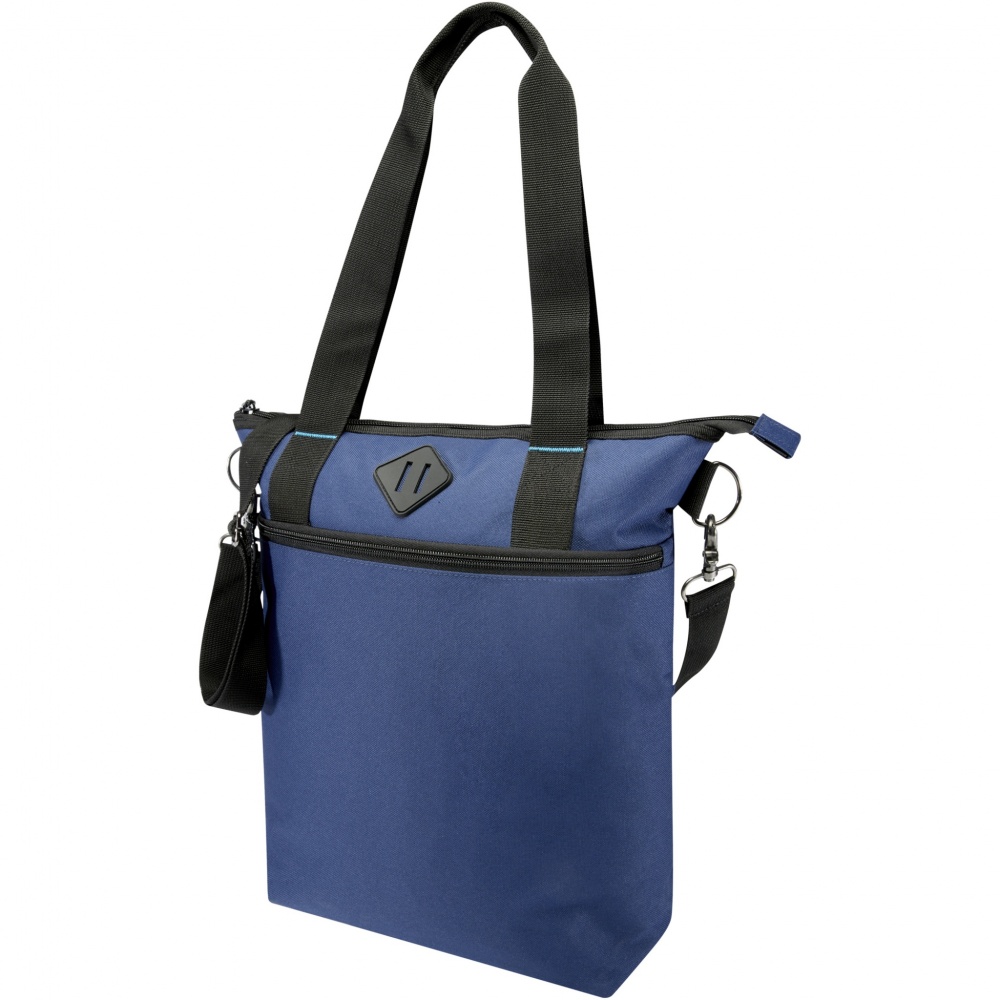 Logo trade corporate gifts image of: REPREVE® Our Ocean™ 15" GRS RPET laptop tote bag 12L