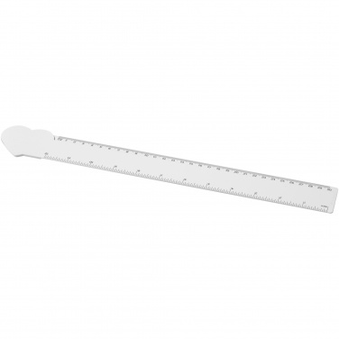 Logo trade promotional product photo of: Tait 30cm heart-shaped recycled plastic ruler