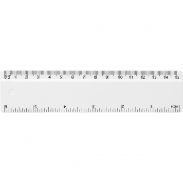 Logo trade promotional products image of: Refari 15 cm recycled plastic ruler